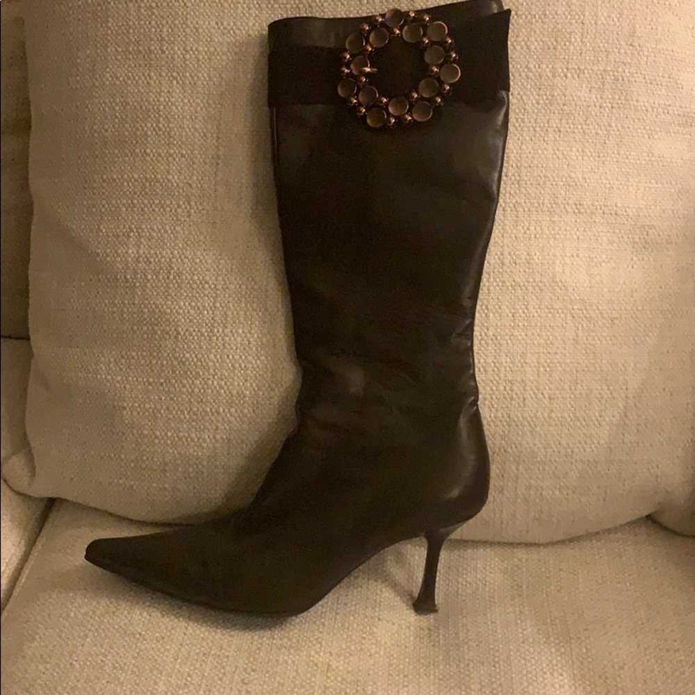 Escada brown boots size 37